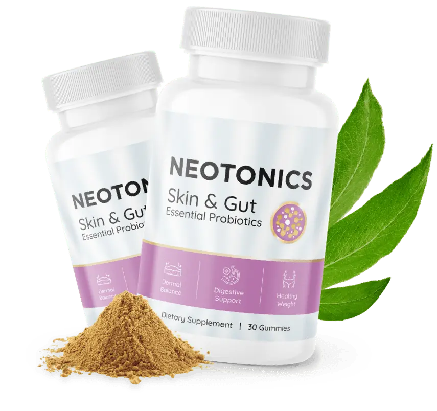 Neotonics probiotic bottle with botanical ingredients